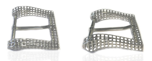 DVAG0050-35 3D structured 925 sterling siolver belt buckles